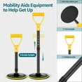 thumbnail image 2 of 2Set Mobility Aids Tool for Elderly Height Adjustable Stand Assist Aid to Help Get Up from Floor Metal Standup Helper Elderly Stand Assist Devices Tool with 6inch Base for Seniors, 2 of 8