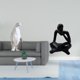 thumbnail image 2 of Figura De Resina De Pingüino Pensador, Escultura Abstracta, Artesanía Coleccionable, Adorno Decorativo Para Inauguración De La Casa, Mesa, Sala De Estar, Estante, Oficina., 2 of 8