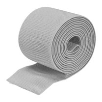 Uxcell Twill Elastic Band Double Side 3" Flat 2 Yard 1 Roll Flat Elastic Ribbon Cord Light Grey for Sewing, Waistband
