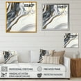 thumbnail image 4 of Designart "Black And Gold Harmony Of Marble III" Abstract Marble Wall Art Living Room, 4 of 5