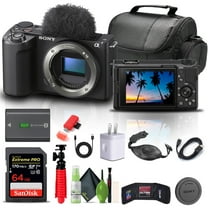 Sony Alpha ZV-E10 II Mirrorless Camera Body Only, Black   Accessory Kit (International Model)