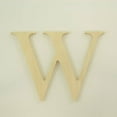 thumbnail image 1 of Package of 1, 10 Inch X 3/4" Thickness Baltic Birch Wood Letter W in The Times New Roman Font, Thick, Upper Case for Art & Craft Project, Made in USA, 1 of 4