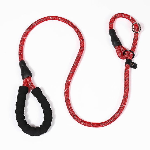 Correa antideslizante para perros pequeños/cachorros, correa de entrenamiento antiasfixia, correa de cuerda con hilos reflectantes.