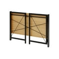 thumbnail image 2 of Solutions d'Espace Bureau Pliant en Métal de 43 Pouces pour Bureau à Domicile Noir/teck, 2 of 12