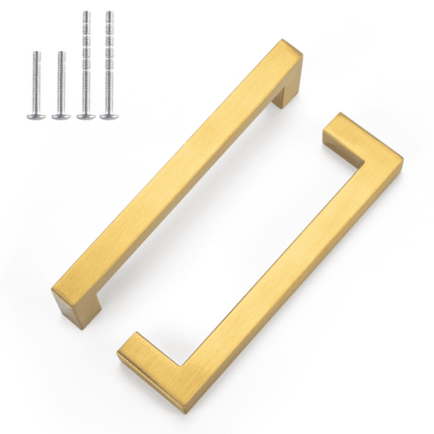 Goldenwarm 25Pack Handles Brushed Brass Stainless Steel