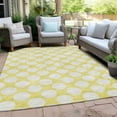 thumbnail image 6 of Addison Rugs Chantille Indoor/Outdoor Transitional Circles Yellow Washable Rectangle Rug, 5' x 7'6", 6 of 6