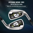 thumbnail image 3 of Complete Golf Clubs Set Golf Men's Regular 9-Piece Complete Set, 3 Head Covers, Stand Bag - Right Hand, Yellow, 3 of 11