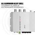 thumbnail image 4 of Mini HiFi 2.1 Stereo Bass Auto Car Home Audio Power Amplifier Digital Amp, All Aluminium Alloy Shell, 15W X 2 RMS Power Output,  3.5mm Audio Input, Lightweight Aluminum Casing, 4 of 7
