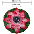 thumbnail image 2 of Floating Lotus Light, Solar Powered Led Water Lily Flowers Artificial Flower Night Lamp, White, 2 of 4