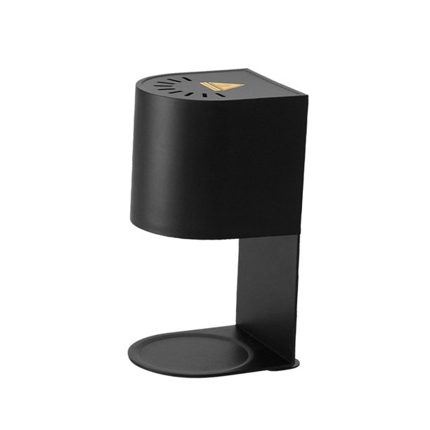 Calentador de velas con quemador para decoración del hogar, yoga, dormitorio o sala de estar Cable Negro Regulable