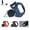 Blue, variant on Dual Retractable Dog Leash with LED Light & Waste Bag Holder, Tangle Free