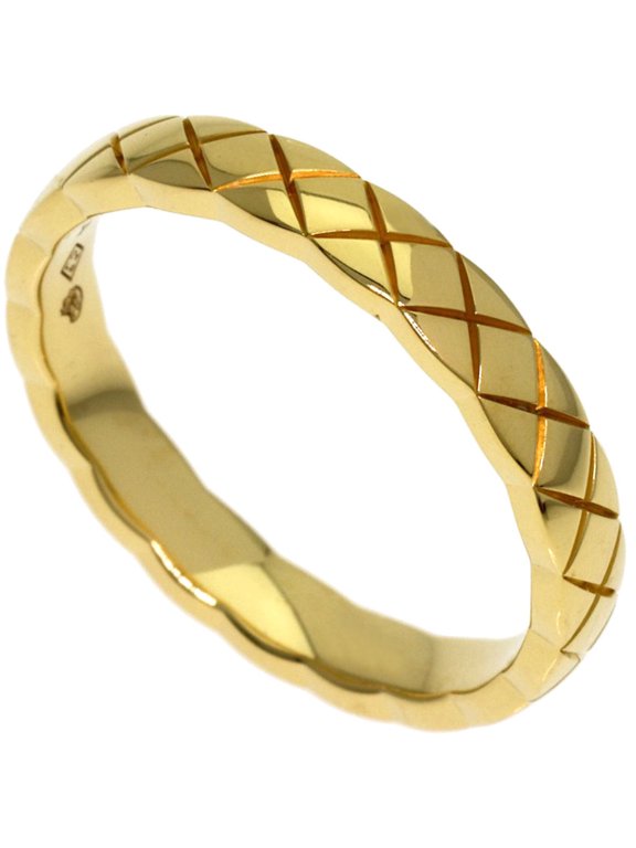 Pre-Owned Chanel Coco Clash Mini #54 Ring, 18K Yellow Gold, Women's.