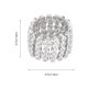 thumbnail image 3 of 1PC elegante anillo estirable femenino 2 en 1 anillo de pulsera anillo de diamantes de imitación de plata, 3 of 7
