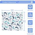 thumbnail image 5 of SKYSONIC Dolphin Cotton Washcloths Set of 2, Highly Absorbent Soft Fingertip Towel for Bathroom, Gym, Hotel and Spa, 12 x 12 Inch, 5 of 7