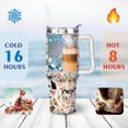 thumbnail image 4 of Cute Canine Design 40oz Water Bottle - BPA Free Dog Lovers Tumbler with Handle & Straw - Gift for Women Coffee Mug, 4 of 7