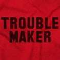thumbnail image 2 of Trouble Maker Rebel College Party Unisex Fleece Graphic Zip Up Hoodie Brisco Brands 2X, 2 of 5