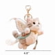 thumbnail image 3 of Uuiauoio Cartoon Bag Charms Cute Plush Keychain for Women Girls, Soft Backpack Key Chain Cute Stuffed Animals Bag Keychain, 3 of 5