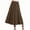 Brown, variant on Women's High Elastic Waist Button Down Skirts Ruffle A-line Maxi Skirts Summer Business Casual Skirts with 2 front pockets Khaki XXXXL