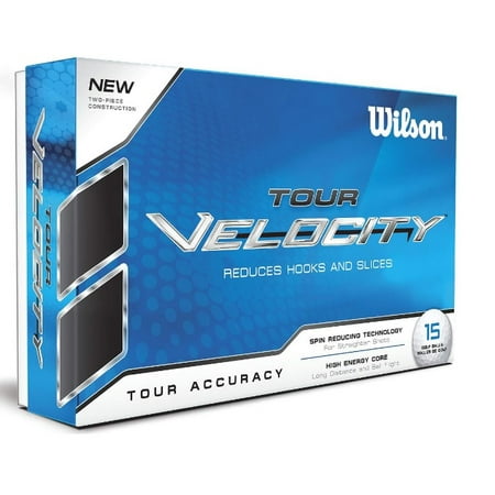 Wilson Tour Velocity Golf Balls, 15 Pack