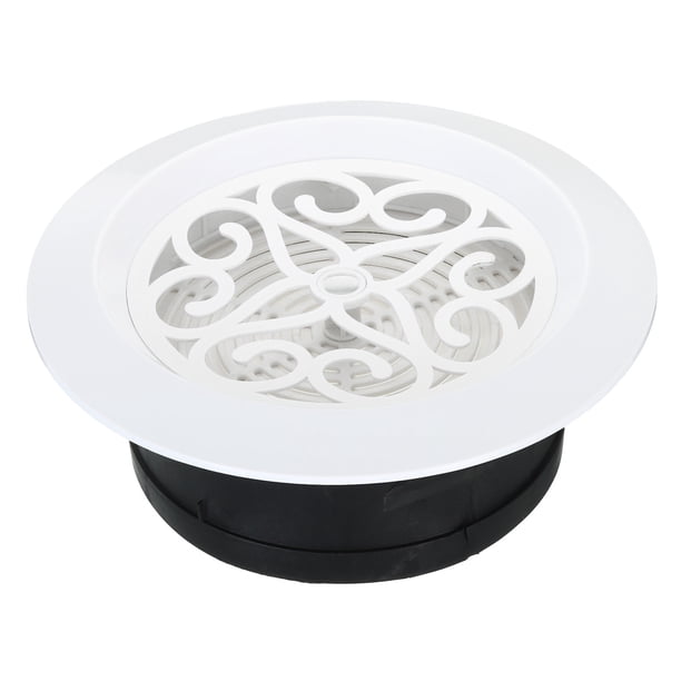Uxcell Ventilación Redonda de 6 Pulgadas, Cubierta de Difusor de Techo Ajustable ABS con Rejilla Blanca