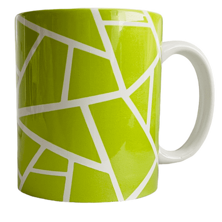 

JenDore Green Geometric 12 oz. Coffee Tea Mug