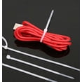 thumbnail image 3 of Abrazadera de electricista - Abrazadera de plástico - Brida para cables - Abrazadera para cables - Bolsa con gancho de 300 abrazaderas 2,5 mm x 100 mm PA6.6, 3 of 5