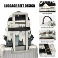 thumbnail image 4 of JIALIOU Mini Backpack Purse for Women Quilted Casual Daypack Small Travel Shoulder Bag, Watercolor Various Cats, 4 of 7
