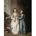 thumbnail image 2 of Van Dyck, Anthony 12x14 Black Ornate Wood Framed with Double Matting Museum Art Print Titled - Philadelphia and Elisabeth Wharton, 2 of 4