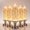 5pcs, variant on Glimmering Glitter Glow Candle, Glimmering Glitter Glow Candle, Clear Water LED Accent Lamp, Easy Water Fillable Design with Shimmering Wall Effect, Dual Flame-Free Warm LED Glow
