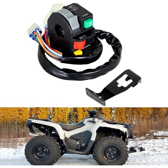 OTTULUR Left Handlebar Switch Start On Off Light Replacement for ATV Outlander 703500920