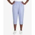 Alfred Dunner Womens Petite Textured Capri