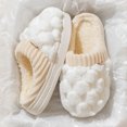 thumbnail image 6 of Yindaity Bed Room Slippers for Women Womens Fuzzy Slippers Ladies Arch Support Memory Foam Slippers Warm Comfy Slip On Indoor House Shoes(White,9.9), 6 of 9