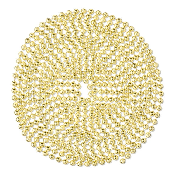 Plastic Metallic Bead Christmas Garland, Gold, 18', by Holiday Time