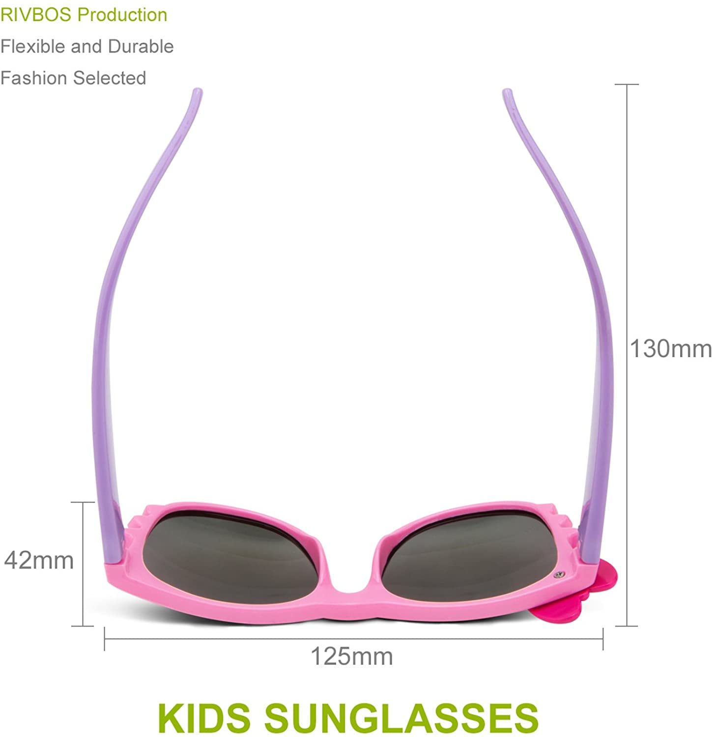 Kids Bendable Polarized Sunglasses for Boys Girls Age 3-10 with Strap