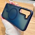 thumbnail image 3 of Matte Case For Samsung Galaxy S24 S23 S22 Ultra Plus S21 S20 FE For Magsafe Magnetic Charge Frosted Bumper Cover funda, 3 of 5