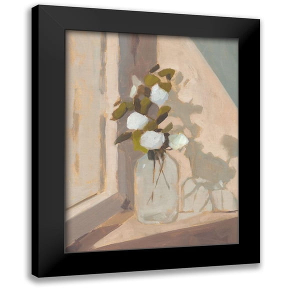 Green, Jacob 12x14 Black Modern Framed Museum Art Print Titled - Window Bouquet II
