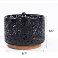 thumbnail image 5 of Porta Utensilios Giratorio 360 Grados de Metal Negro con 4 Compartimentos y Asa para Cocina Oficina y Fiestas Diseño Elevado y Estable, 5 of 5