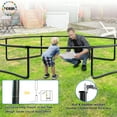 thumbnail image 3 of YORIN Trampoline pour Enfants de 7 à 8 Ans, Trampoline de 14 Pi pour Adultes avec Filet de Protection, Panier de Basketball, Échelle, Capacité de Poids de 1400 Lb, Trampoline Récréatif Extérieur, Trampoline Robuste, 3 of 7