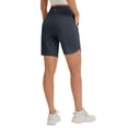 thumbnail image 2 of baleaf Women's Bermuda Long Shorts with Pockets 9 inch High Waisted Quick Dry Athletic Knee Length Shorts Walking Summer Casual Dark Gray XS, 2 of 7