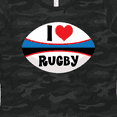 thumbnail image 4 of Inktastic I Love Rugby Sports Ball Women's T-Shirt, 4 of 5