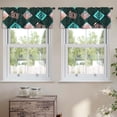 thumbnail image 2 of LALILO Kitchen Curtain Valance With Spring Flowers Rod Pocket Window Curtain 52"x 18" Set of 2, 2 of 7