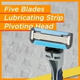 thumbnail image 4 of Equate Men's 5-Blade Disposable Razors, 3 Count, 4 of 8