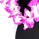 IDS Hula Hawaiian Ébouriffé Simulé Soie Fleur Luau Leis Danse Collier pour Partie Guirlande Cou Boucle Artificielle Fleur Leis Tropical Hawaiian Partie Collier – image 3 sur 3