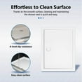 thumbnail image 3 of vidaXL Shower Base Pan with Center Drain Shower Tray Bath Pan ABS Rectangular, 3 of 7