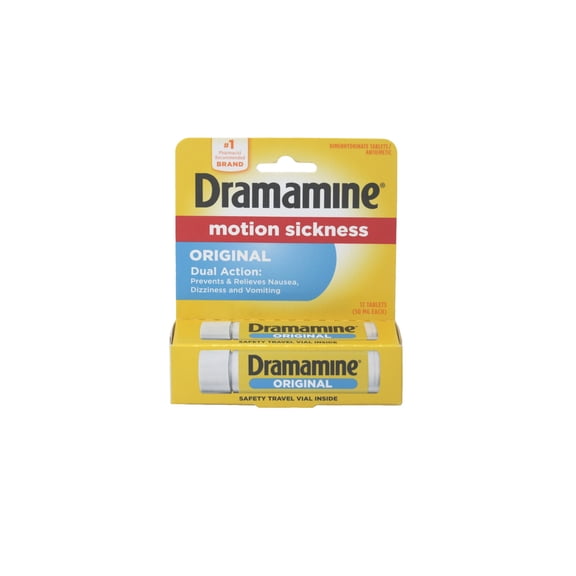 Dramamine Original Formula Fast Acting Motion Sickness Relief Tablets - 12 Ea