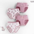 thumbnail image 2 of Eczipvz Toddler Girls Underwear Girls Underwear Cotton Brief Panties Light Purple 3-4 Years, 2 of 4