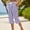 Purple, variant on Zysthvn Casual Capris Pants for Women Straight Leg Summer Plaid Cropped Lightweight Pants Women Drawstring Button Loose with Pockets