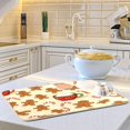 thumbnail image 5 of Christmas Gingerbreadman Dish Drying Mat Kitchen Counter Mat Draining Mat Kitchen Accessories Dish Rack Pad for Dishes, Utensils, Countertops, Sinks 16x18in, 5 of 7