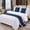 Blue-95'' x 20'' (1 Piece), variant on Red Bed Runner 82 X 20 Inch And Khaki Patchwork Scarf For Queen & Full Stripe Reversible Quilted Decorative Hotel Bedroom Home - 1 Piece