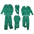 thumbnail image 1 of Qiylii Christmas Tree Pattern Family Matching Clothes Sleepwear Long-Sleeved Tops + Trousers Pajamas Set, 1 of 9